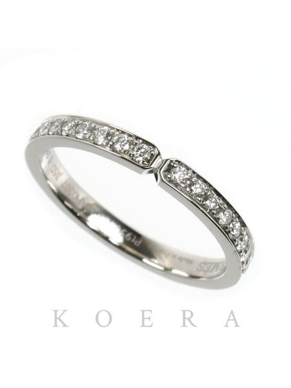 Hermes Platinum Ever Kelly Ring Diamond